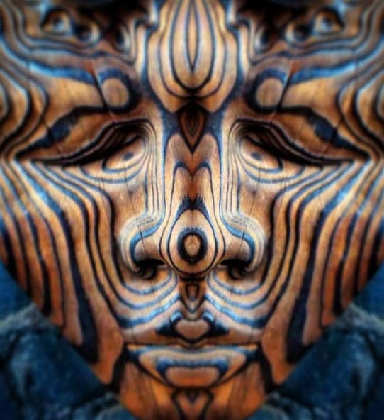 Visionary wood carving